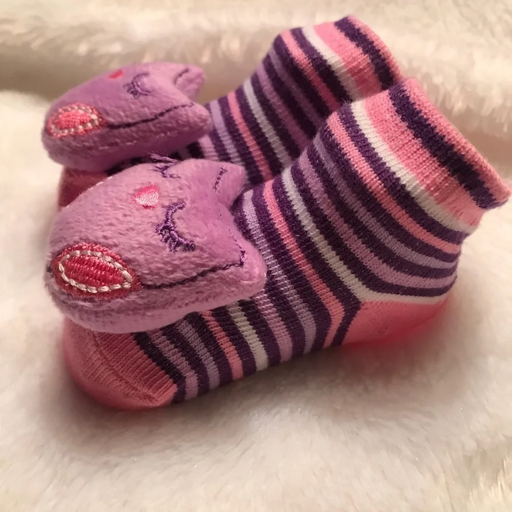 Newborn Baby 3D Owl Sock Booties